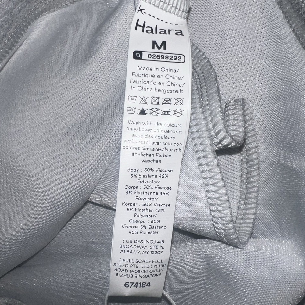 NWT HALARA Round Neck‎ Pocket Casual Tank Top Fog Gray Medium Athletic Women's - Picture 10 of 13